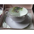 Royal new bone china tea set, cup and saucer coloured coffee cup sets gongfu tea ware